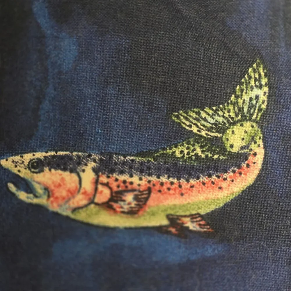 Fish Fabric Blue 16